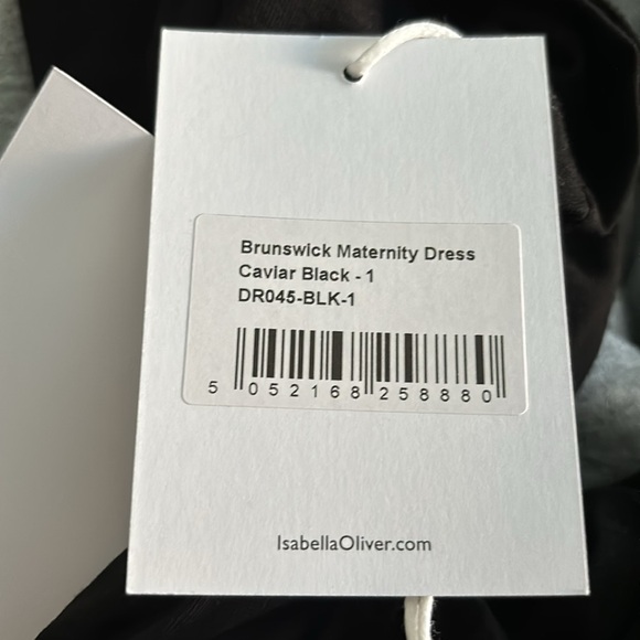 Isabella Oliver Brunswick Maternity Dress in Caviar Black - Picture 5 of 6